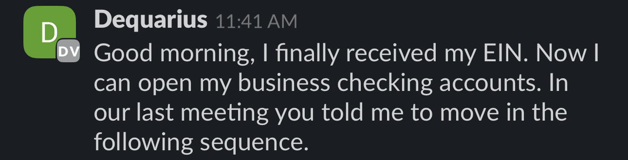 Client testimonial screenshot 17