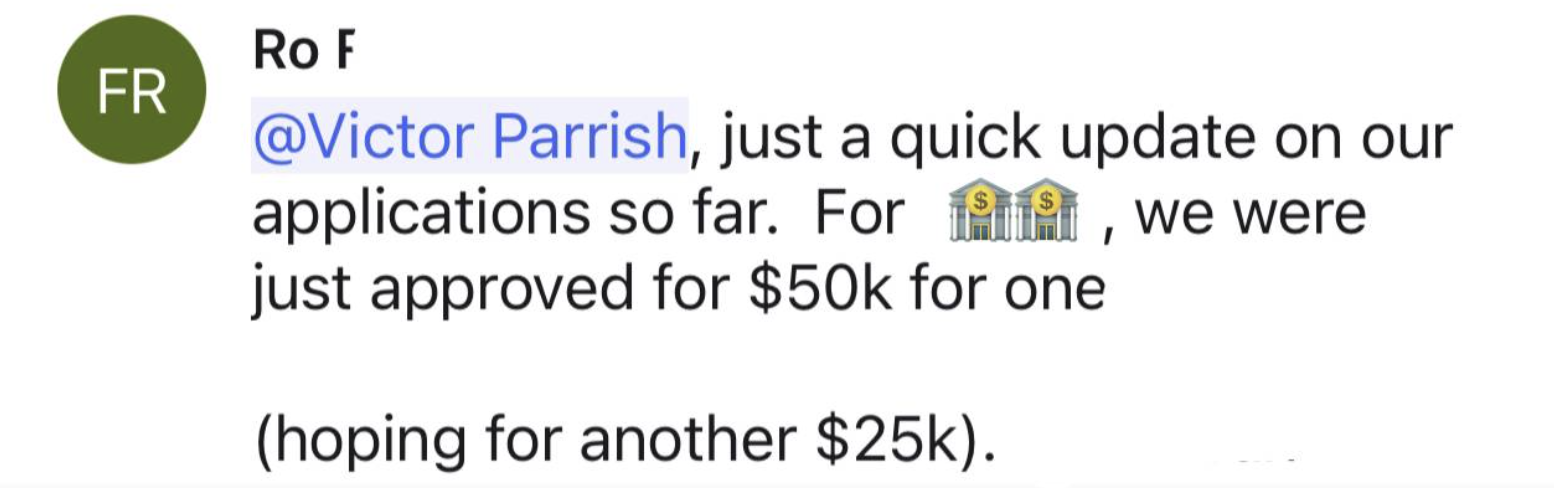 Client testimonial screenshot 24