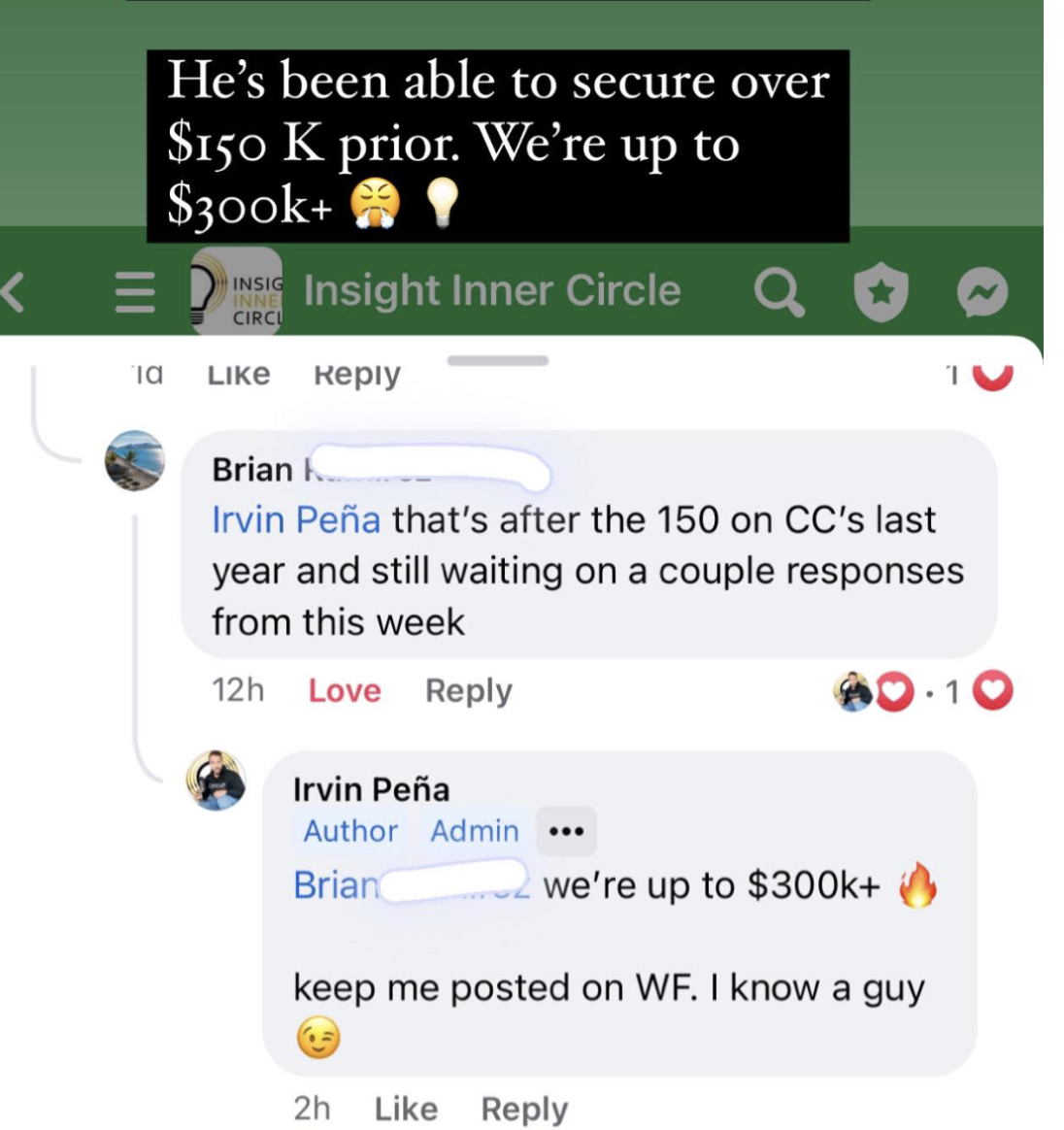 Client testimonial screenshot 29