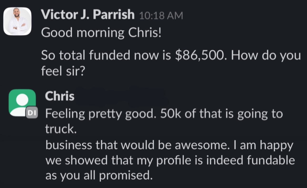 Client testimonial screenshot 19