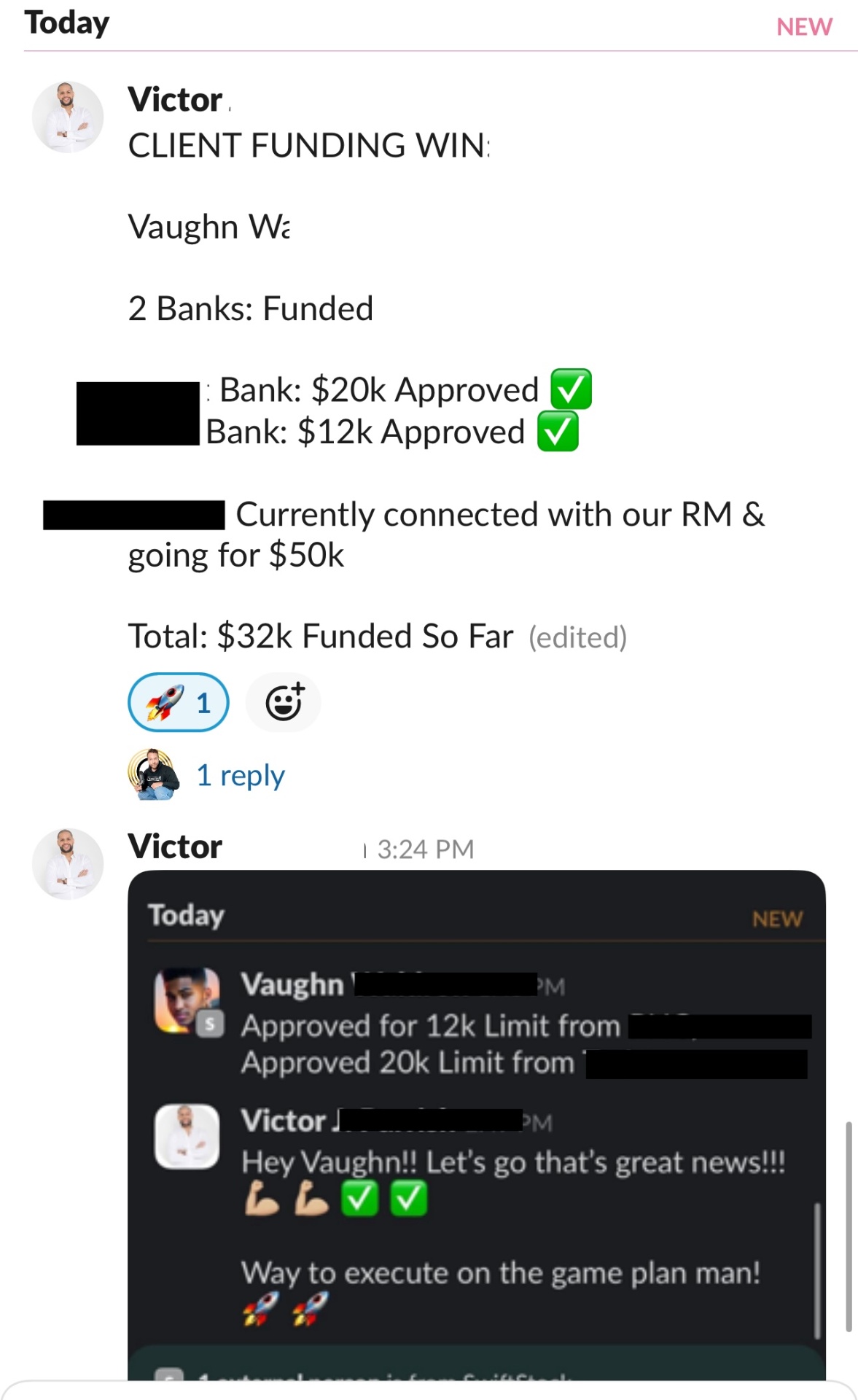 Client testimonial screenshot 10