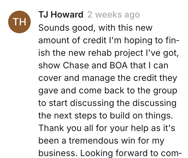 Client testimonial screenshot 31