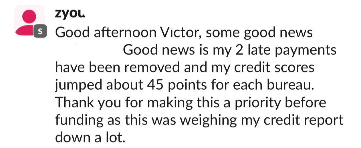 Client testimonial screenshot 15